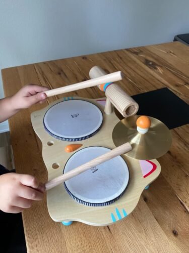 Montessori Wooden Drums Set photo review