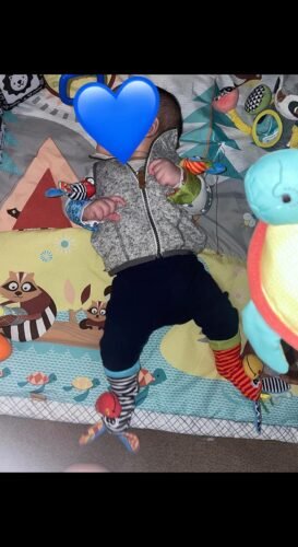 Cartoon Plush Socks Wrist Strap Rattles photo review