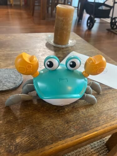 Cute Sensing Crawling Crab Baby Toys photo review